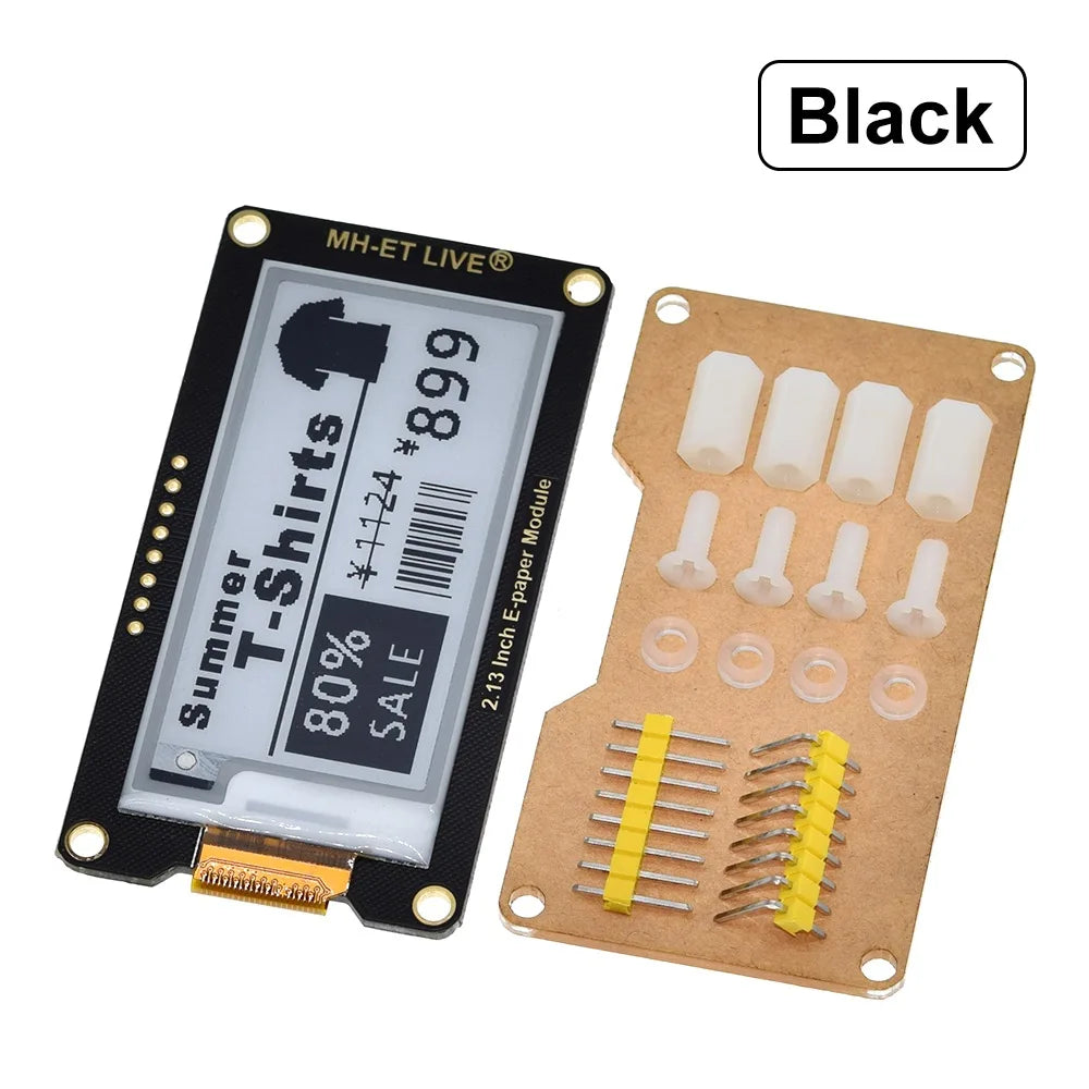 Custom 2.13" 2.13 Inch Epaper Module E-paper E-Ink EInk Display Screen SPI Support For Arduin0 STM32 Raspberry PI ESP32 Manufacturer