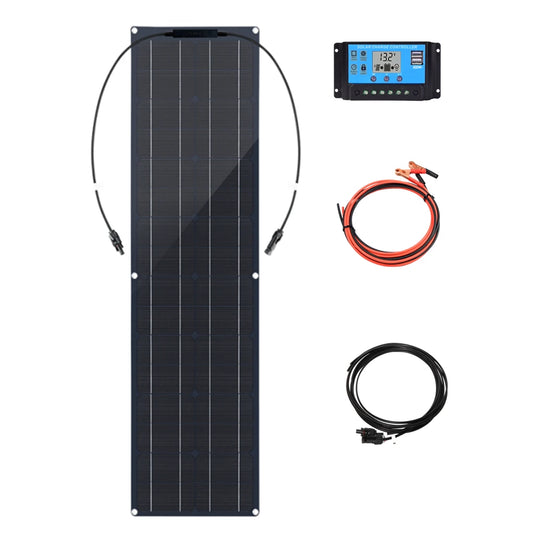 Custom 12V 100W Solar Panel Kit High Efficiency Monocrystalline Cell 50 Watt   Panel Solar System For Home Camping Car RV Boat Manufacturer