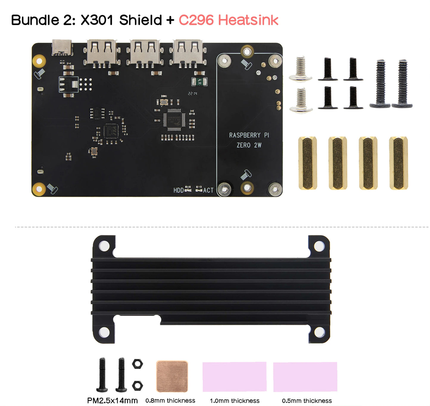 Custom X301 2.5 &quot;Sata Hdd/Ssd Nas Storage Uitbreidingskaart Usb Hub Voor Raspberry Pi Nul 2 W / Zero W Manufacturer