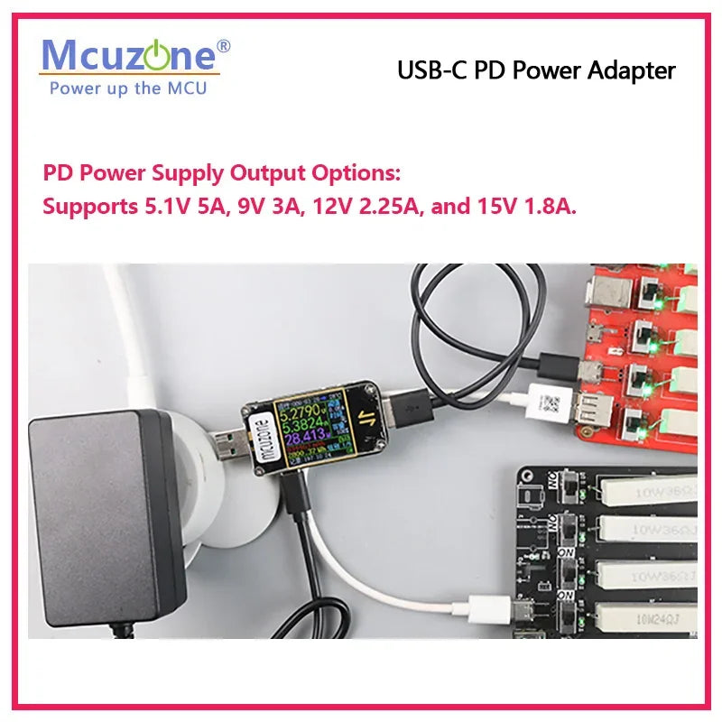 Raspberry Pi 5 USB-C PD Power Adapter Supports PD Power Protocol  |  27W USB-C Port Custom