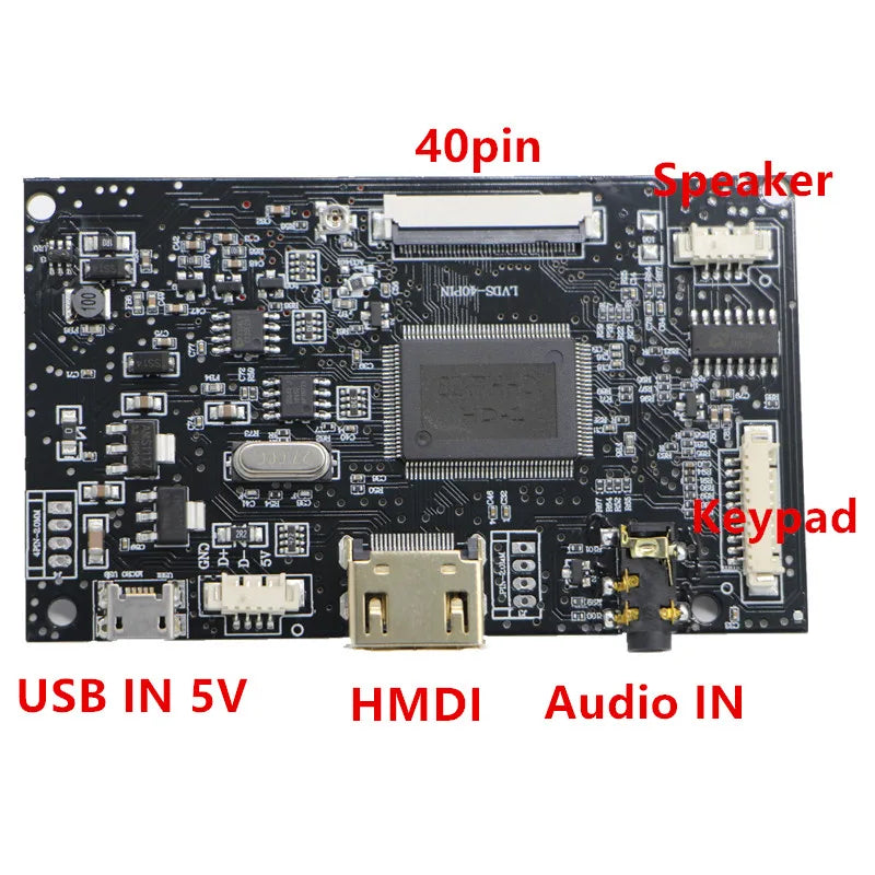 Custom HD-compatible + Audio LCD driver board + 7 inch LCD panel 1024 * 600 USB 5V DYI kits for Raspberry Pi 3B 4 Manufacturer