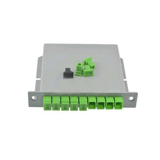 Custom 10PCS SC APC PLC 1X8 Fiber Optic FTTH Splitter Box PLC Splitter box Insert sheet Type PLC 1X8 Fiber Optical Coupler Splitter Manufacturer