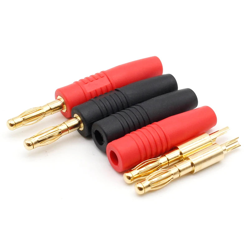 Custom New 4mm Plugs Gold Plated Musical Speaker Cable Wire Pin Banana Plug Connectors Manufacturer