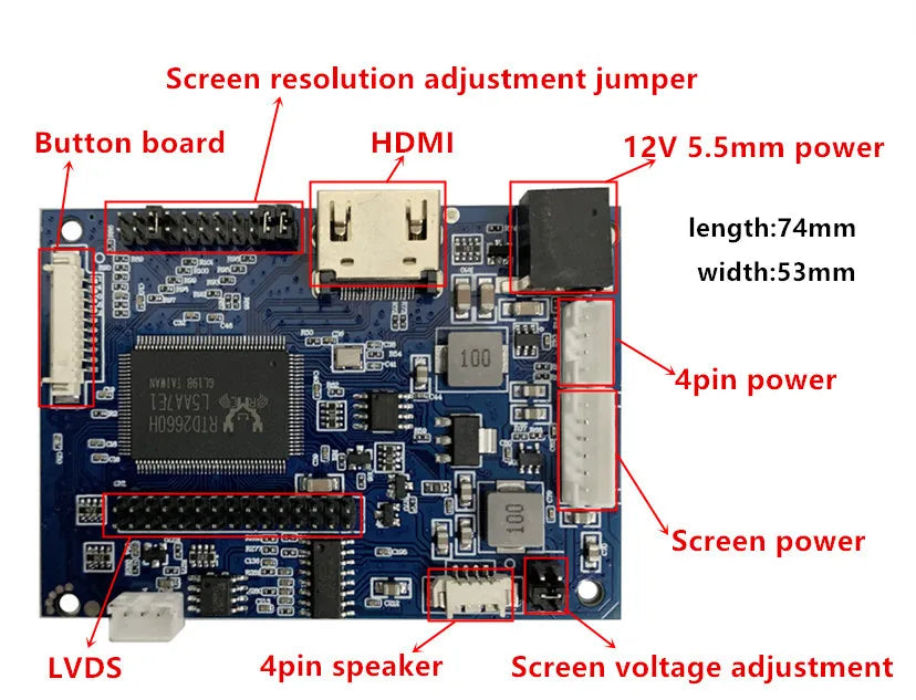 Custom 15.6 Inch 1600*900 1920*1080 HD-Compatible Screen LCD Display Driver Board Monito For Raspberry Pi Computer Secondary Screen Manufacturer