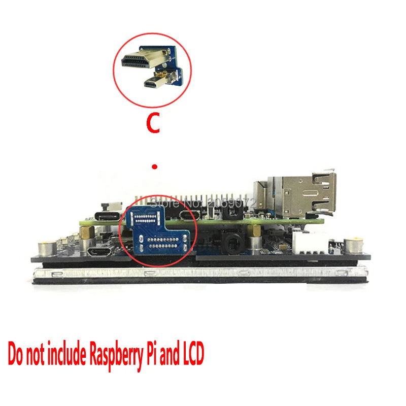 Custom Raspberry Pi 4B model 3B+ LCD HD Adapter connector Manufacturer