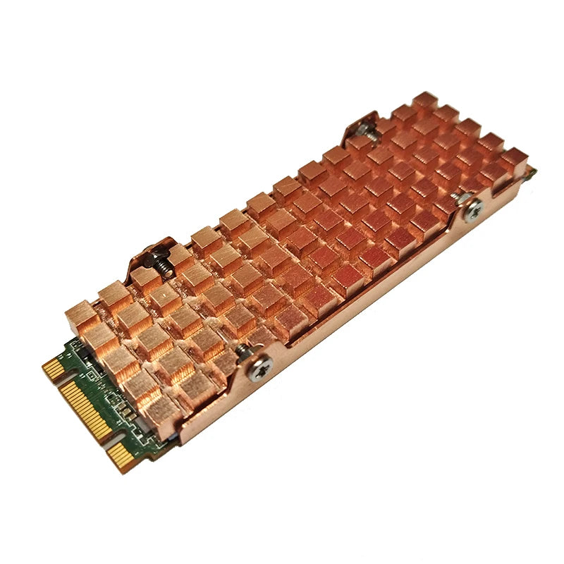 Custom Pure Copper Dustproof Heatsink Cooler Heat Sink Cooling Metal Sheet Thermal Pad for M.2 NGFF 2280 PCI-E NVME SSD Manufacturer