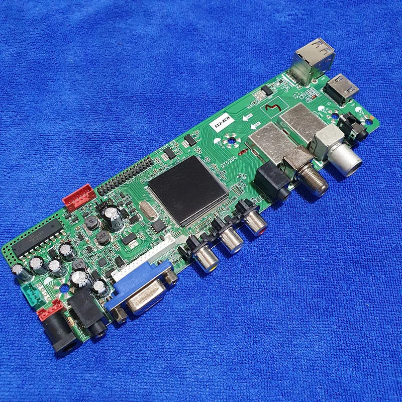 Custom    New qt526c TV motherboard presents remote control, key board, firmware, supports DVB-T2, DVB-S2Manufacturer