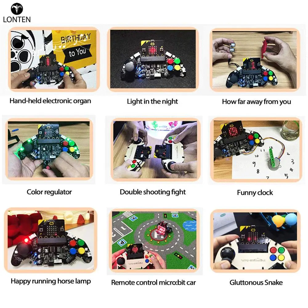 Custom Lonten for Micro:bit Gamepad Expansion Board Handle Robot Car Joystick Programmable Game Controller Without for Micro:bit Board Manufacturer
