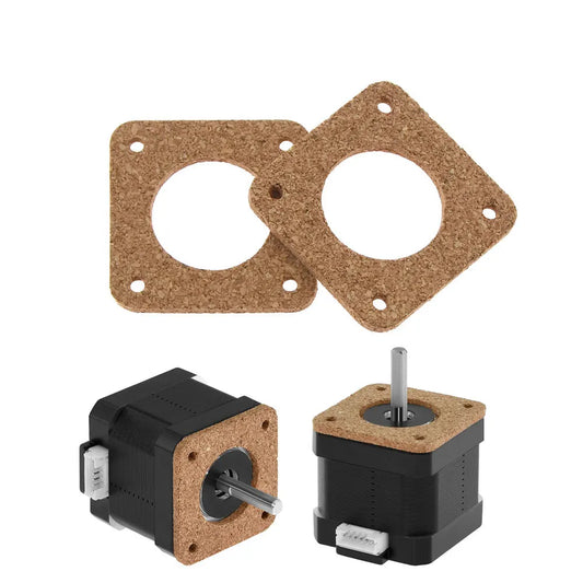 Custom 5 Pcs 17 Stepper Motor Wood Shock Absorber Damper 3mm Thickness Cork Gasket Silicone Gasket 2mm Damper Isolator For 3D Printer Manufacturer
