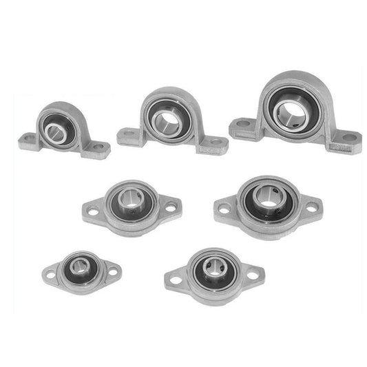 Custom KP08 KFL08 T8 Lead Screw Support Diameter 8mm Zinc Alloy Bore Ball Bearing Pillow Block Mounted For T8 Lead Screw Shaft Collar Manufacturer