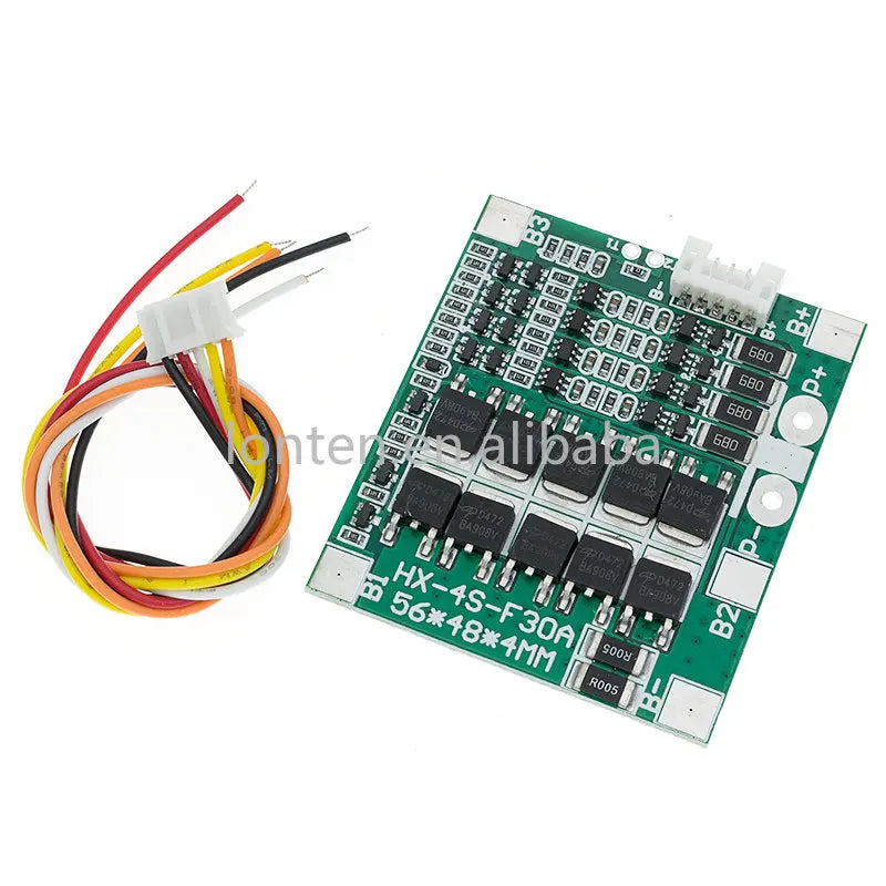 Custom 4S 30A 14.8V Li-ion Lithium 18650 Battery BMS Packs PCB Protection Board Balance Integrated Circuits 45x56mm Electronic Board Manufacturer