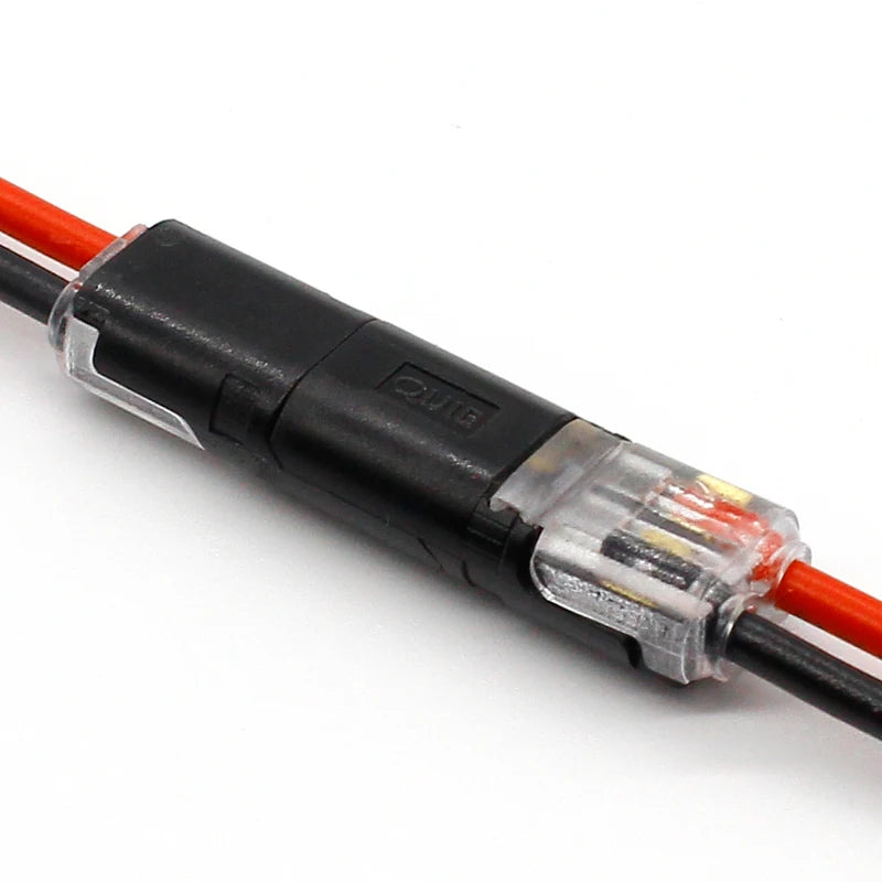 Custom 2p Spring Connector wire with no welding no screws Quick Connector cable clamp Terminal Block 2 Way Easy Fit for led strip Manufacturer