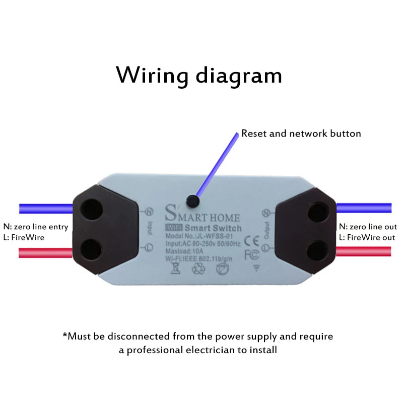 Custom Lonten New Smart WiFi DIY Switch Support Tuya/Smart Life Smart Home Switch Module Compatible With Alexa Amazon Google Home Assis Manufacturer