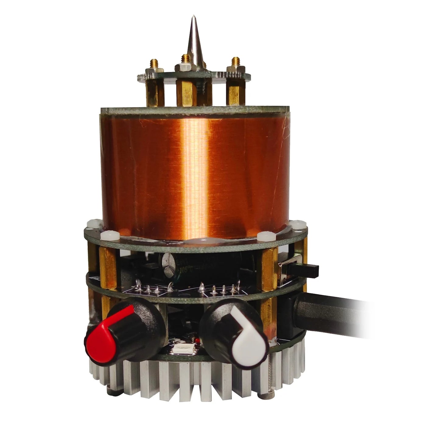 Custom Artificial Lightning DC 12-50V With BT SSTC Mini Tesla Coil Double Class-E Solid State Tesla Coil Manufacturer