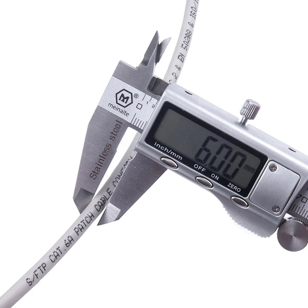 Custom 10M RJ45 Cat6A network cable 10G SFTP Double Shielded Multi-Strand Wire Twisted Pair CAT 6A R J45 Patch Cord ethernet lan Cables Manufacturer