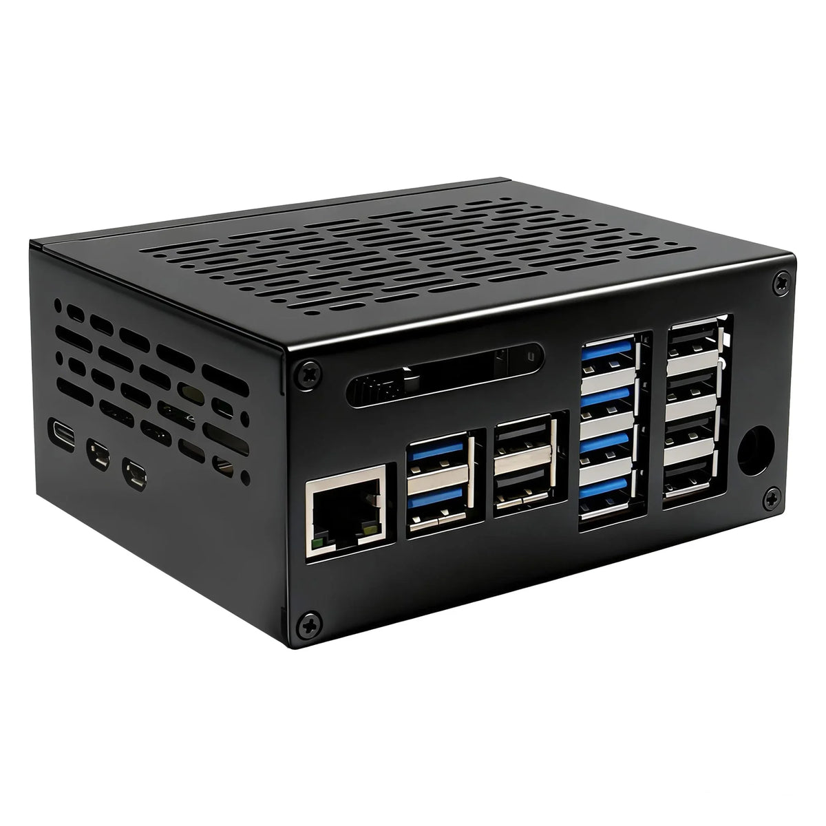 X1013-C1 Metal Case for Raspberry Pi 5 & X1013 USB HUB Shield
