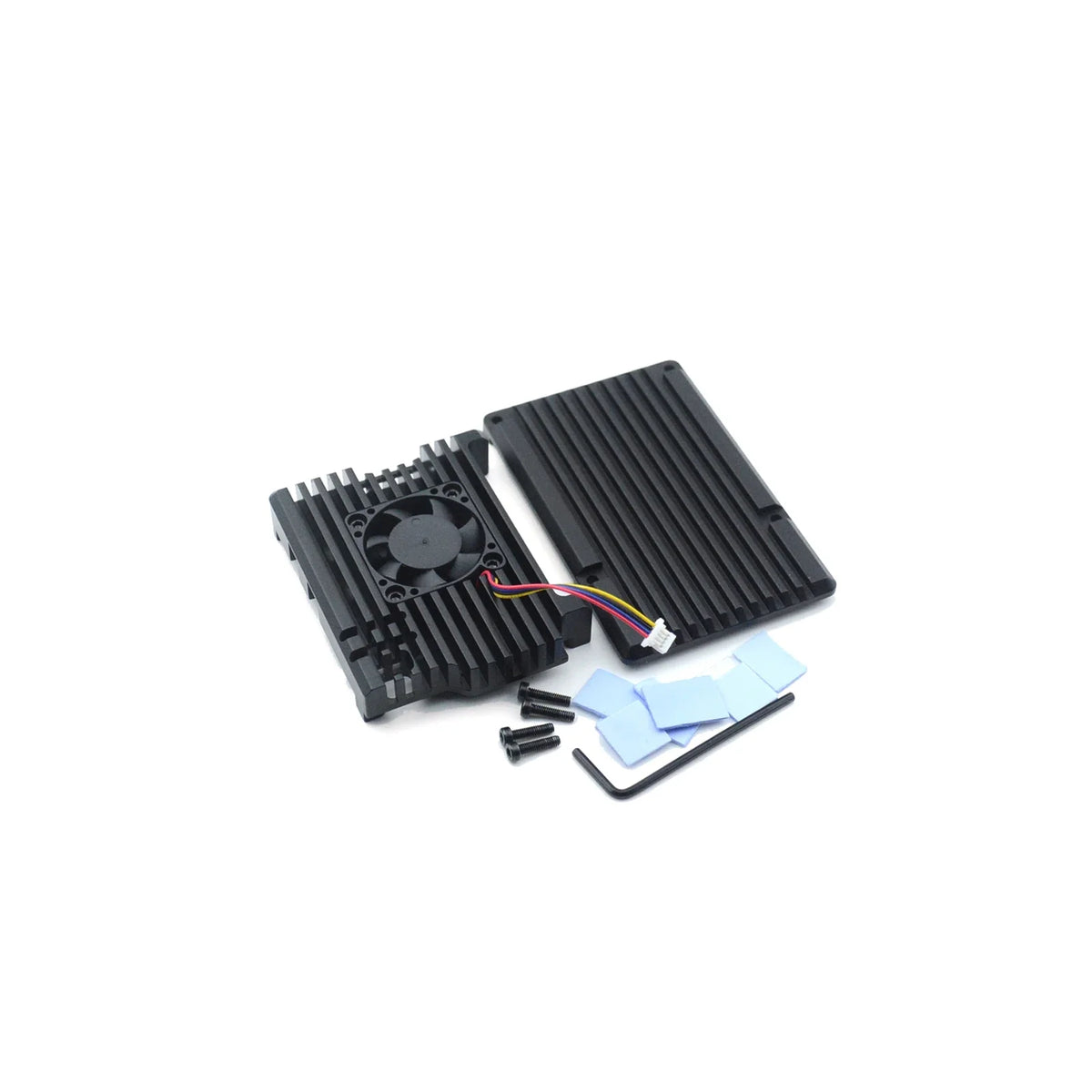 Raspberry Pi Case Aluminum Alloy Case Cover Cooling Protective Box With PWM Fan for Raspberry Pi 5
