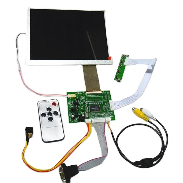 Custom 2AV+ VGA 8 inch vehicle-mounted LCD suite Projection screen HSD084ISN1-A00 resolution 800 x600 DIY on-board computer monitors Manufacturer