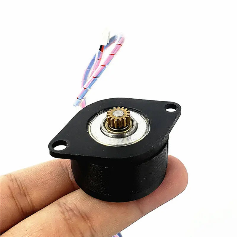 Custom MOONS Micro 36MM Round 14HK2401 Stepper Motor 0.9 Degree 2-Phase 4-Wire 13 Ohms 15 teeth Brass Gear for Printer CNC Robot Manufacturer