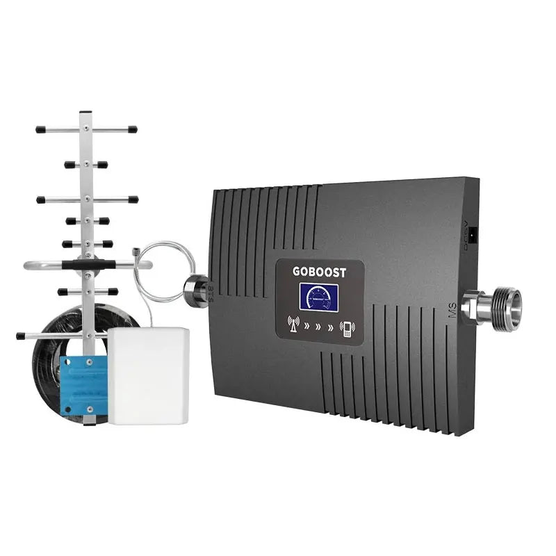 Custom Cellular Amplifier 4G AWS 1700 2100 MHz Single Band Repeater B4 Signal Booster With Antenna 10M Coaxial Cable Set Manufacturer