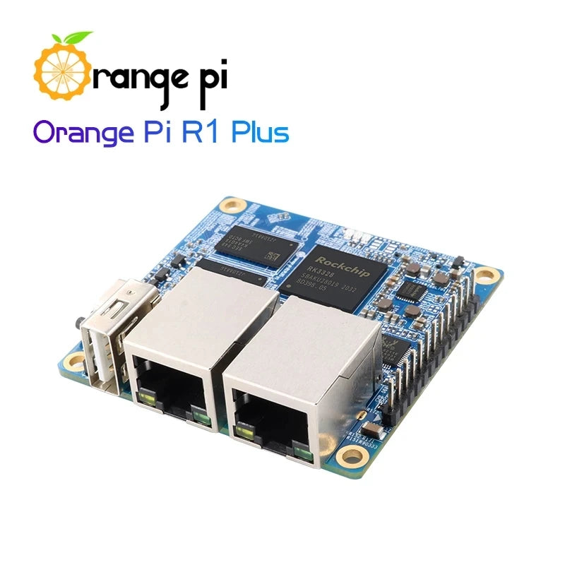 Custom  Orange Pi R1 Plus,Portable Travel Router SBC OpenWRT with Dual GbE,1GB Rockchip RK3328,Support Android 9/Ubuntu/Debian OS Manufacturer