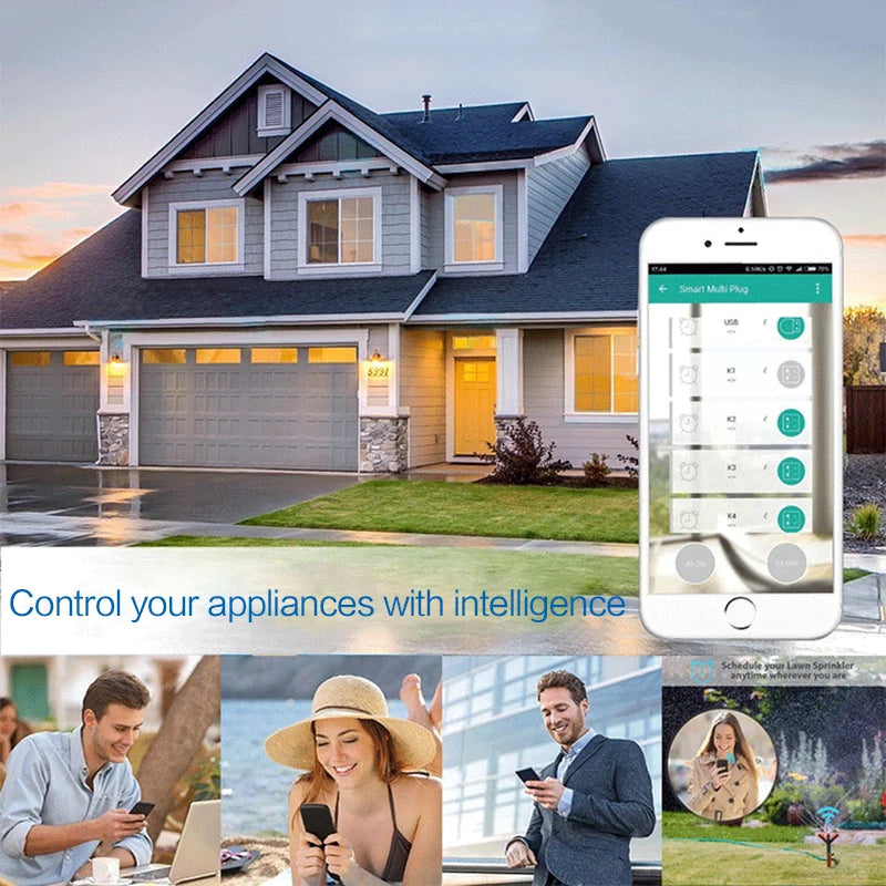 Custom New Smart WiFi Plug  16A Brazil Socket Standard With  Monitor APP Remote Control Works With Google Assistant Alexa Home Manufacturer