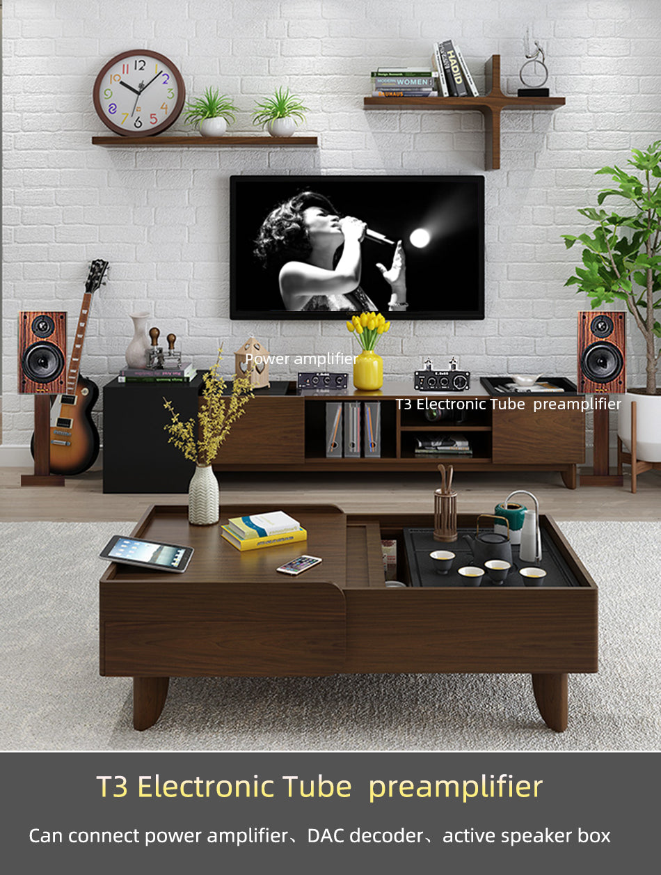 Buffer bile HiFi 6J1 Tube amp Stereo tube Amplifier small stereo amp NE5532 With Treble Bass Tone Home Theater Tube amplifier