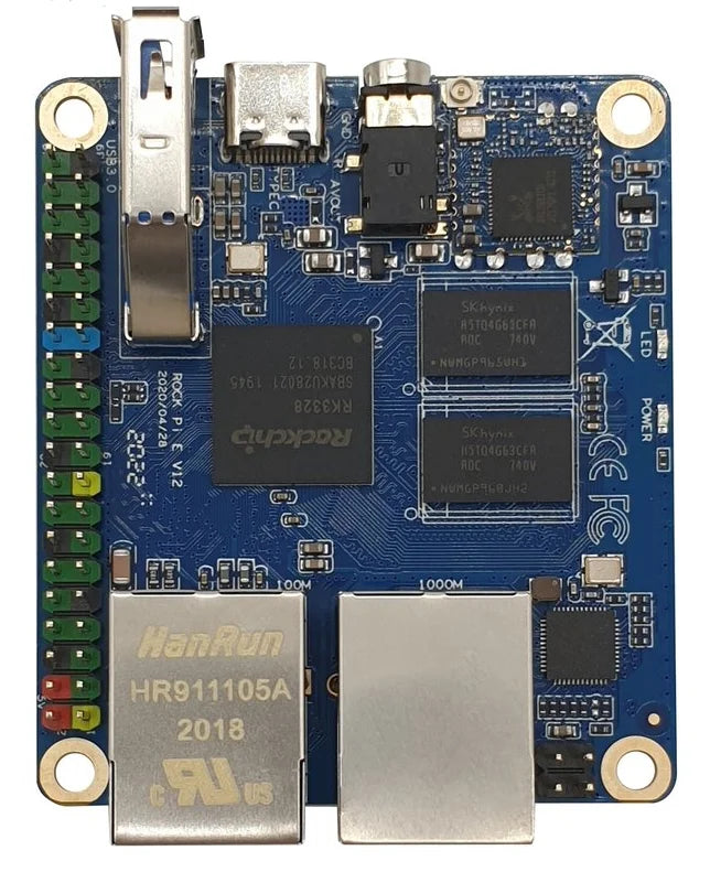 Custom Rock Pi E Rockchip RK3328 1GB DDR3 SBC/Single Board Computer support Debian/Ubuntu/OpenWRT Custom PCB mini pcba Manufacturer