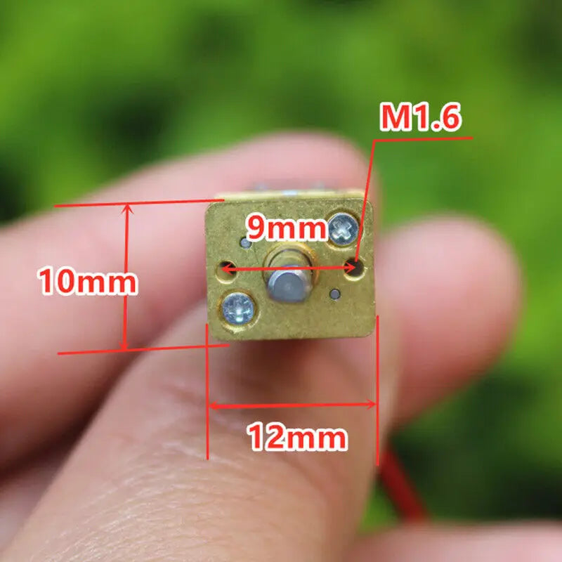 Custom Micro Mini 10mm*12mm N20 Gear motor DC 5V 6V 9V 12V 80RPM Slow Speed Full Metal Reduction Gearbox Large Torque Smart Car Robot Manufacturer