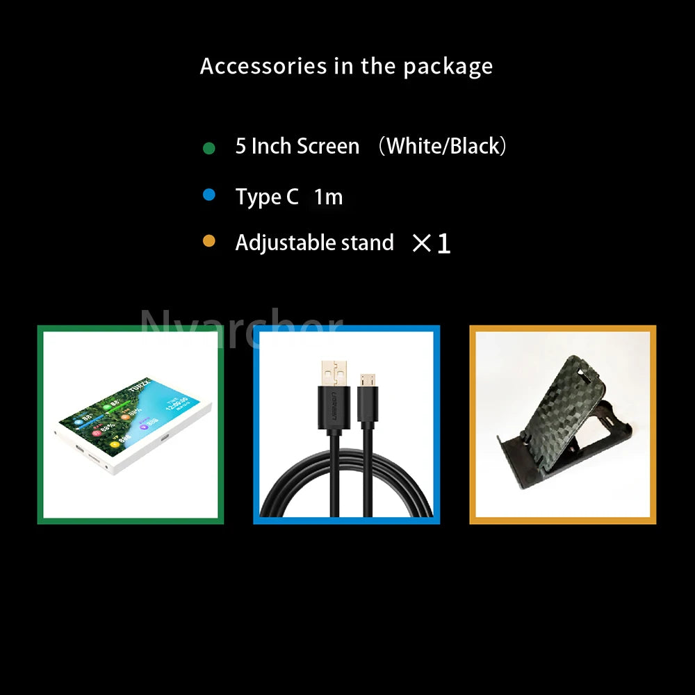 Custom 5 Inch IPS LCD Monitor 800*480 Display AIDA64 USB Display Sub-Screen Support dynamic video 1080P Manufacturer