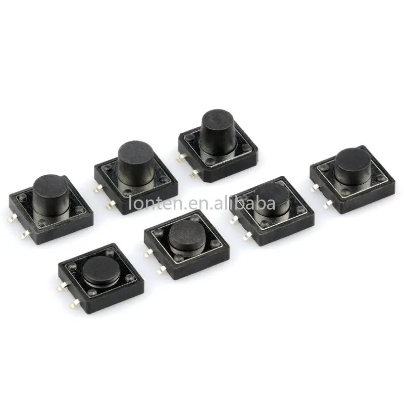 Custom 50pcs  SMT SMD 12*12*4.3/5/6/7/8/9/10/12MM Touch Button Micro Switch 12x12 Manufacturer