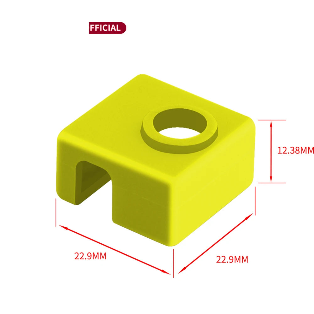 Custom 3D Printer MK8 Protective Silicone Sock Cover Case for Ender 3 Heater Block of CR10,10S,S4,S5 Anet A8 MK7/MK8/MK9 Hotend Manufacturer
