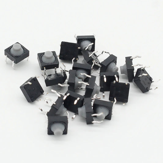 Custom 8x8x5MM 4PIN G77 Conductive Silicone Soundless Tactile Tact Push Button Micro Switch Self-reset Manufacturer