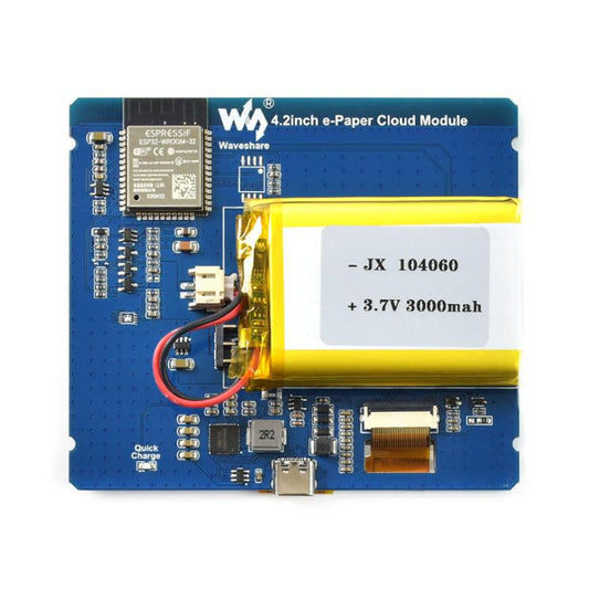 4.2inch E-Paper Cloud Module 400x300 WiFi Connectivity, Low Power Consumption Custom PCB pcba led relay