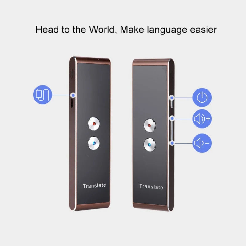 Custom Portable T8 Smart Voice Speech Translator Two-Way Real Time 30 Multi-Language Translation For Learning Travelling Business Meet Manufacturer