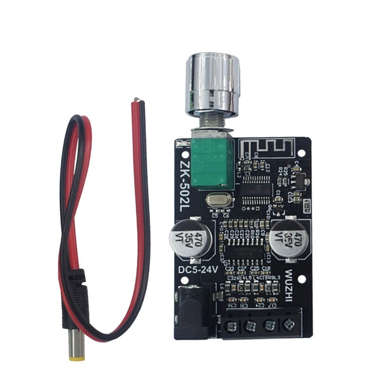 Custom LT-ZK-502L Mini BLE 5.0 Digital Power Amplifier Board Module DC 5-24V BLE5.0 Wireless Audio Stereo 50W*2 50W+50W AMP Amplifier Manufacturer