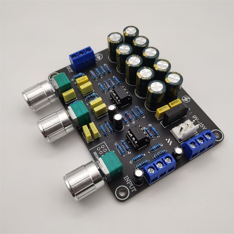 Dual NE5532 Tone Preamplifier Board Audio Equalizer Preamp Treble Bass Tone Control Pre amplifier pcb assembly