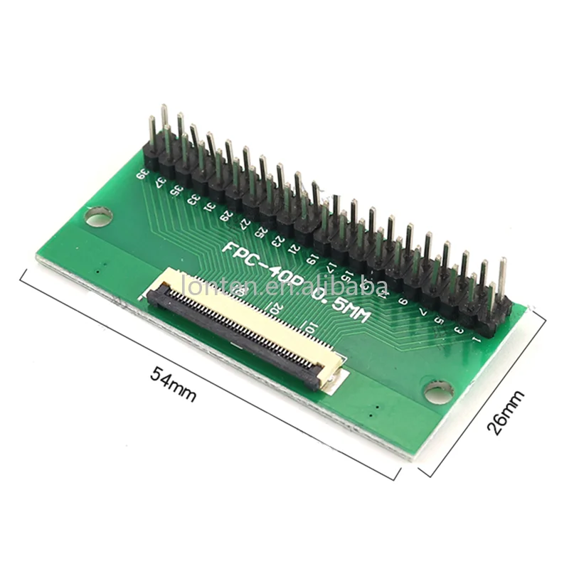 Custom FPC/FFC adapter board 0.5mm Pitch connector To Double row straight needle Curved needle Socket 6P 8P 10P 12/20/24/30P 40P Manufacturer