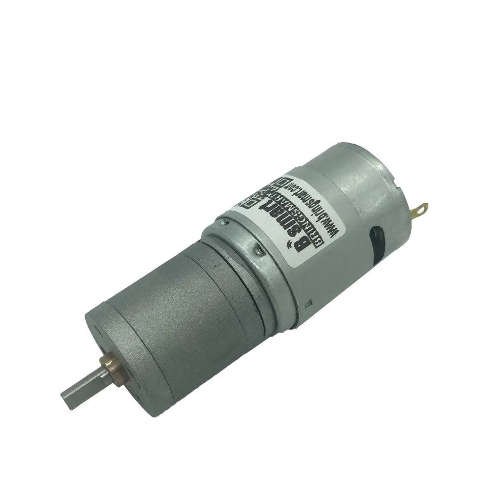 Custom JGA25-385 24V Motor Speed Control Gear DC With Metal Gearbox 15-1727rpm High Torque 30KG Reversed D Shaft For DIY Manufacturer