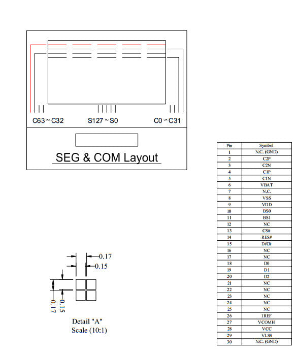 Blue or white 128X64 0.96 inch OLED LCD LED Display Module For Arduino0 0.96" IIC SPI Communicate 3.3V-5V Custom