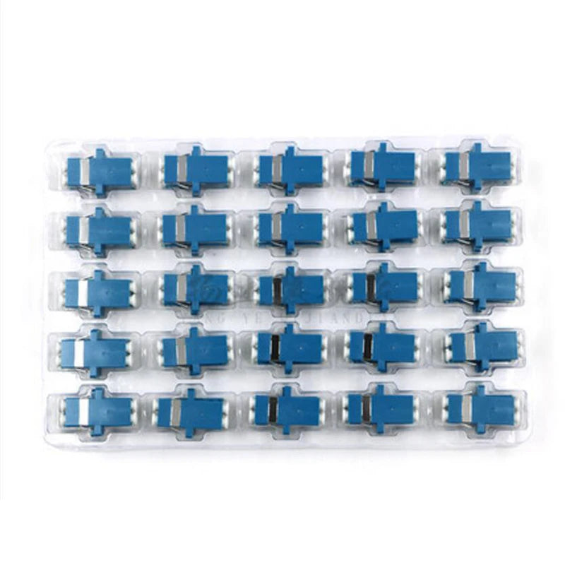 Custom 25PCS LC UPC Duplex single-mode Fiber optic Adapter LC Optical fiber coupler LC UPC Fiber flange LC connector Manufacturer