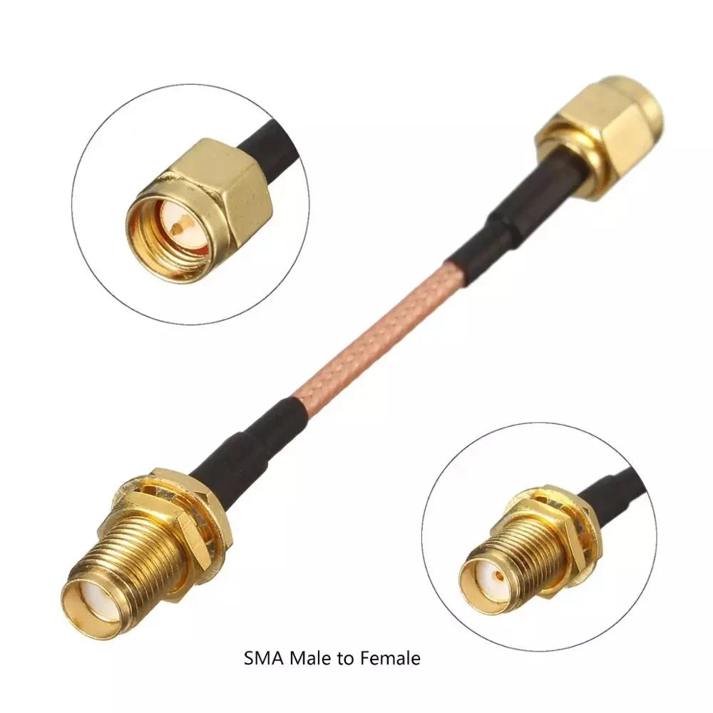 Custom 15cm Low Loss Antenna Extension Cord Wire Fixed Base  Male to Male Male to Female RG316 0-6G modules Manufacturer
