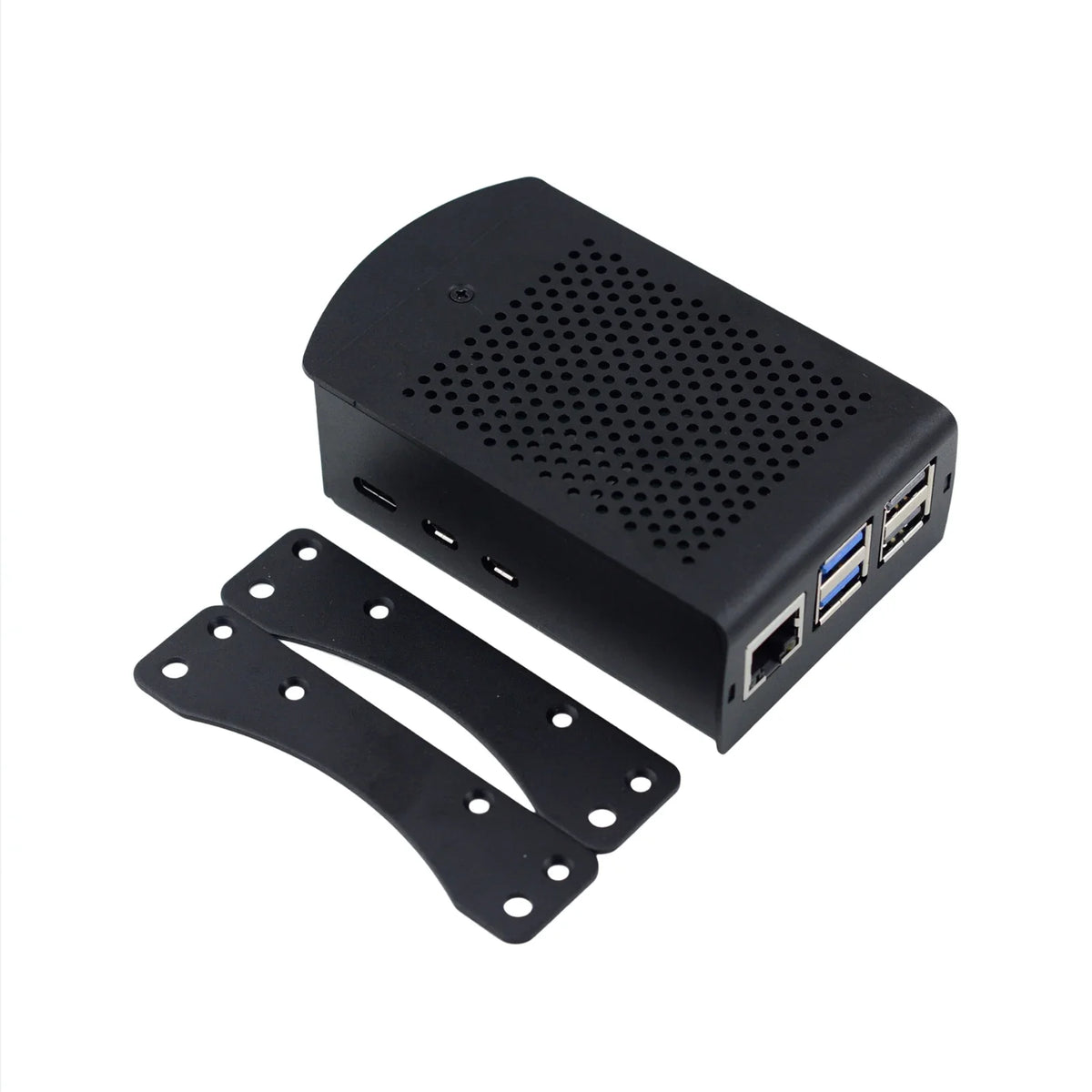 Raspberry Pi Case Aluminum Alloy Case Cover Cooling Protective Box With Raspberry Pi Active Cooler Fan For Raspberry Pi 5