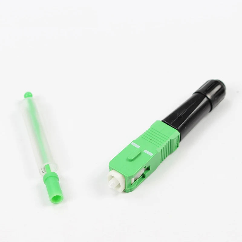 Custom 50PCS SC APC single-mode FTTH Fiber hot melt quick connection SC APC FTTH Fiber Optic Fast Connector SC Connector Manufacturer