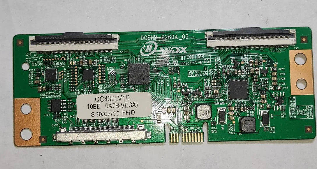 Custom Pcba lcd tv t-con  CC430LV1D  CC430LV2D  2K  LVDS Interface  logic board Manufacturer