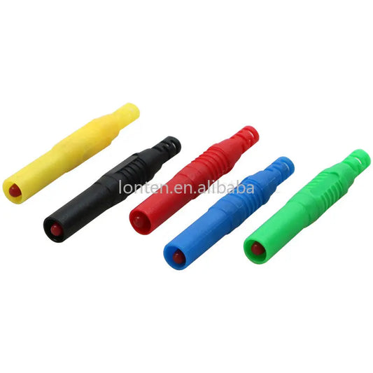 Custom Custom 2/5/10/50Pcs Insulation Safety 4mm Male Wire Banana Plug Multimeter Test Solder Type DIY Connector Manufacturer