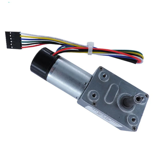 Custom JGY-370GB Worm Gear High Quality Encoder Cover Dust Self Locking Motor DC12V Reversible For Automatic Curtain Mechanical Parts Manufacturer