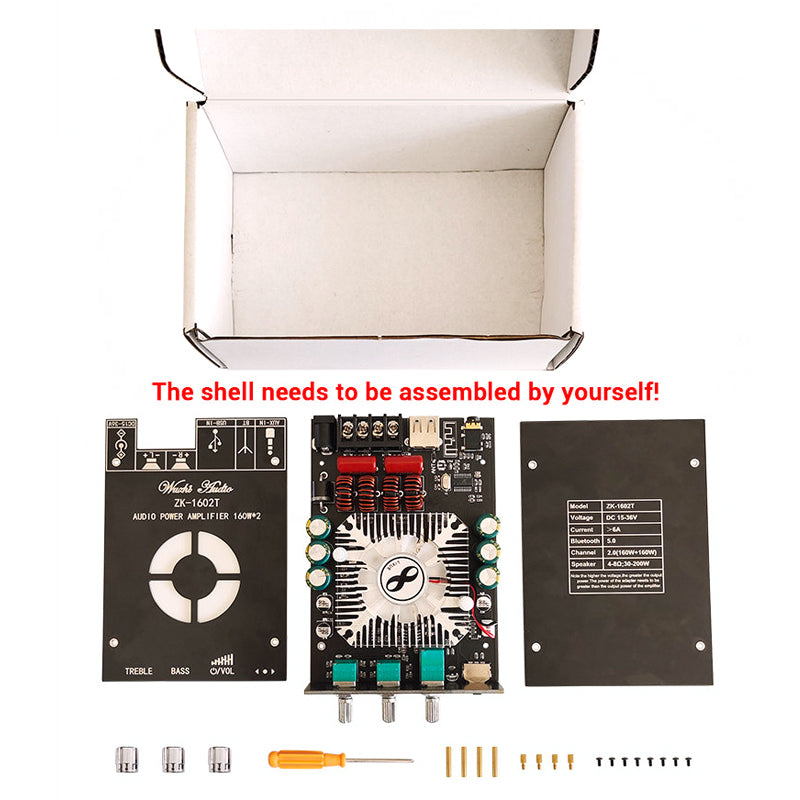 160W + 160W TDA7498E Power Stereo Amplifier Board -Compatible Equalizer Class D Home Theater Subwoofer Audio Amp pcb assembly Custom