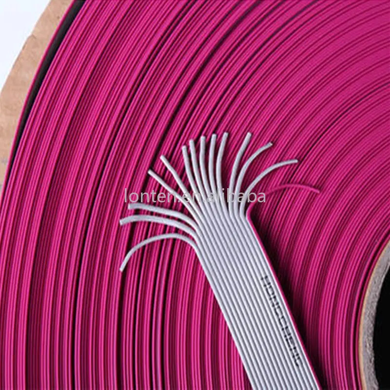 Custom 1Meter 0.635mm Pitch Grey Flat Ribbon Cable For IDC FC 1.27MM Connector 10P/14P/16P/20P/40P 30AWG Wire Manufacturer