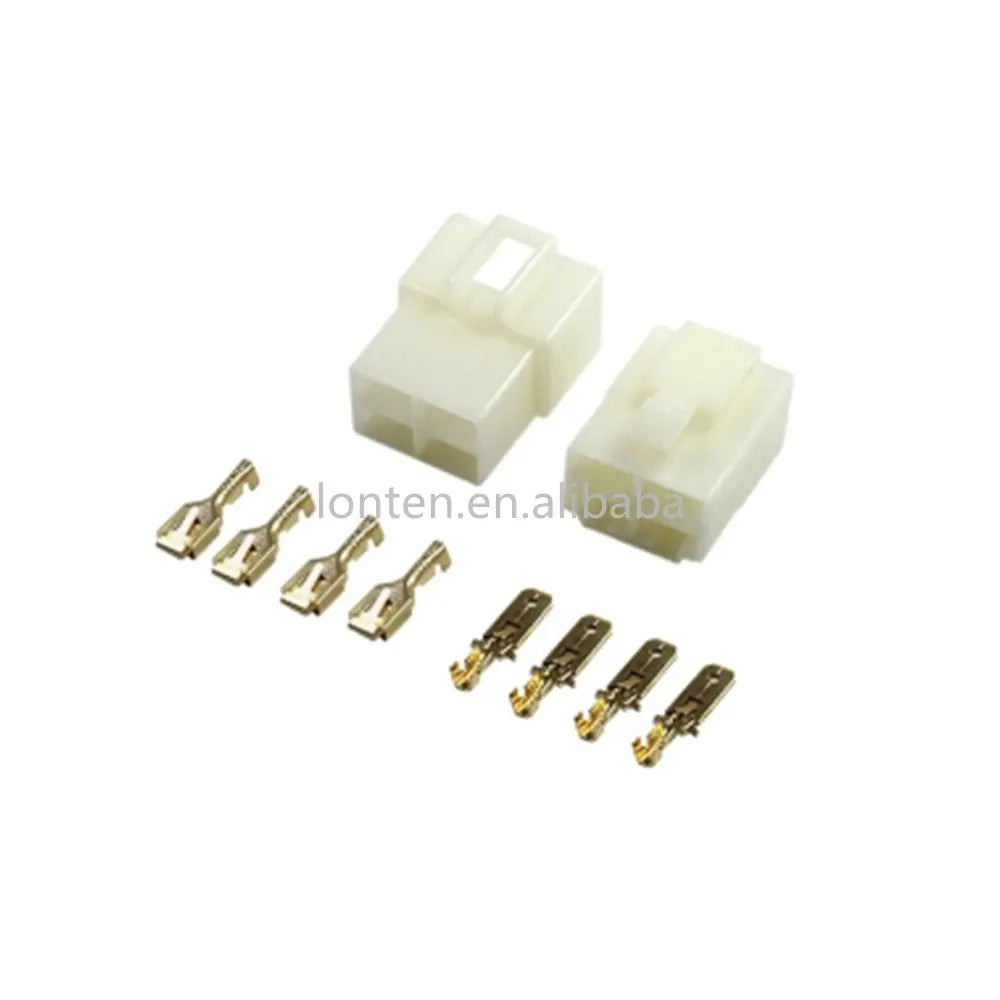 Custom Custom 10 sets 6.3mm connector 1P/2P/3P/4P/6P/9P pin Electrical 6.3 Connector Kits Male Female socket plug for Motorcycle Car Manufacturer